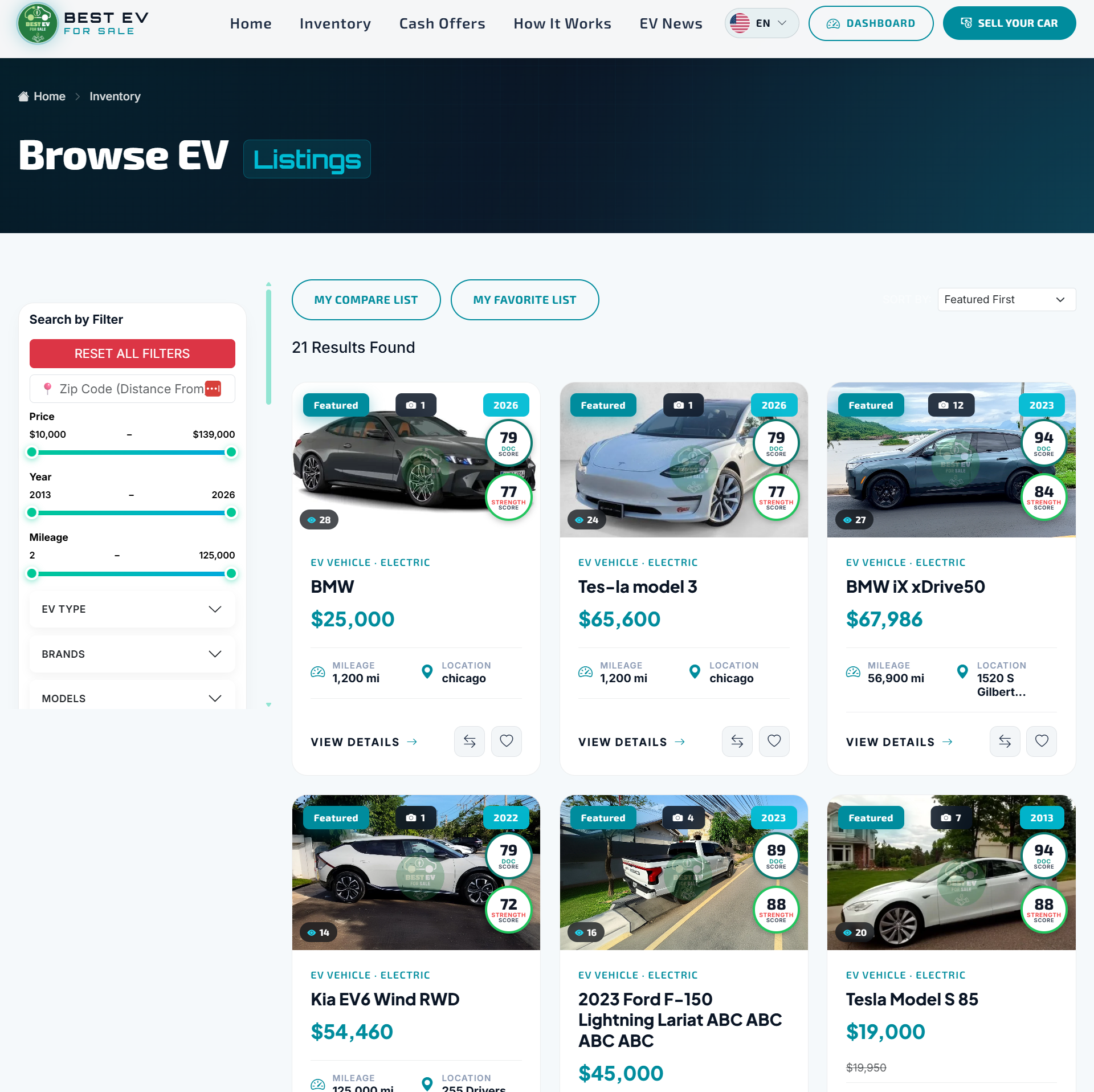 Open a listing and understand the car before you contact the seller.